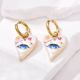 Boogzel Apparel All-Seeing Heart Earrings, view 2