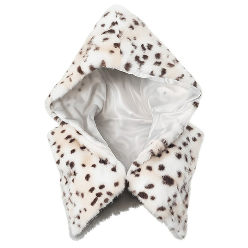 Boogzel Apparel Alpha Aura Leopard Fur Hooded Vest