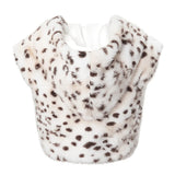 Boogzel Apparel Alpha Aura Leopard Fur Hooded Vest, view 4