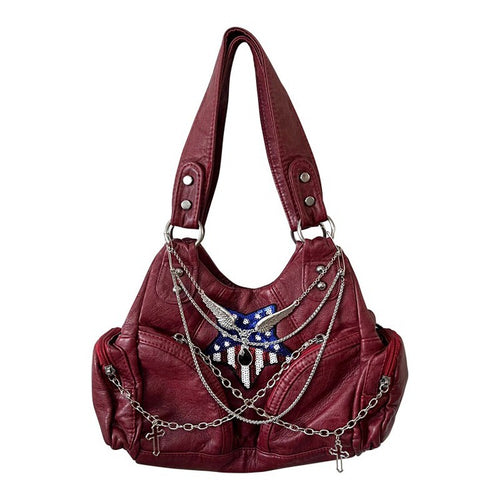 Boogzel Apparel American Dream Red Handbag