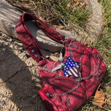 Boogzel Apparel American Dream Red Handbag, view 2