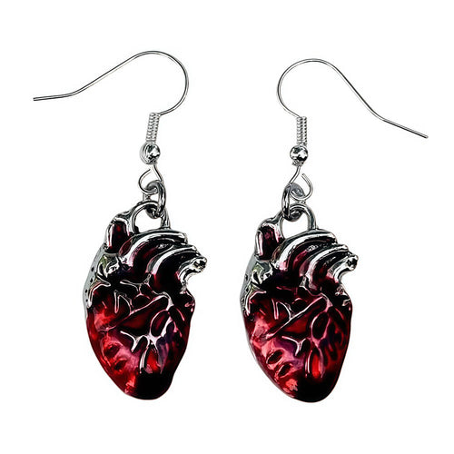 Boogzel Apparel Anatomical Heart Earrings