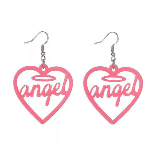 Boogzel Apparel Angel Heart Earrings