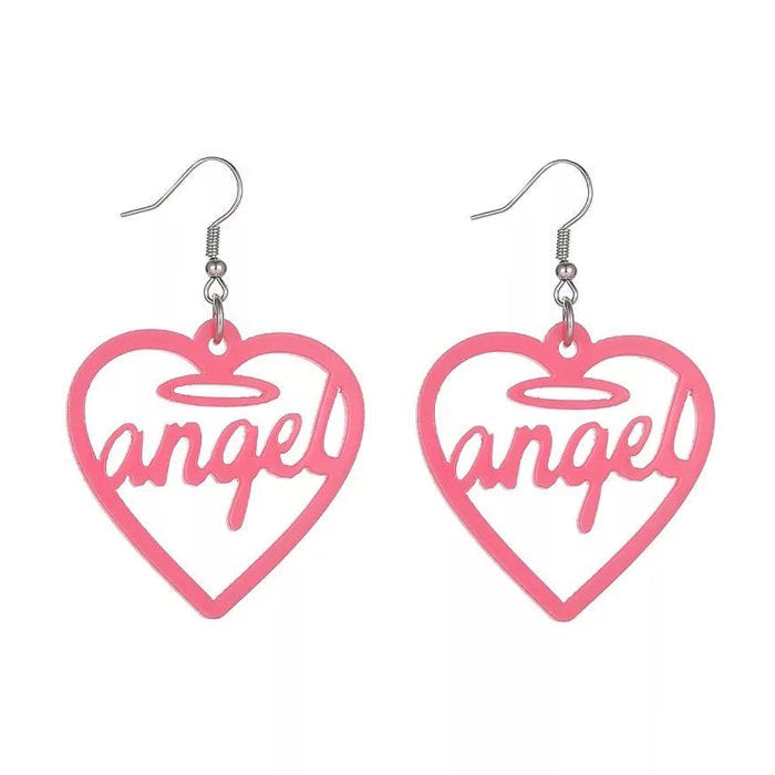 Boogzel Apparel Angel Heart Earrings