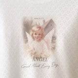 Boogzel Apparel Angel Print Long Sleeve Top, view 4