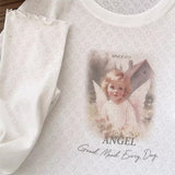 Boogzel Apparel Angel Print Long Sleeve Top, view 5