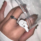 Boogzel Apparel Angel Wing Ring, view 2