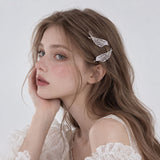 Boogzel Apparel Angel Wings Rhinestone Hair Pins, view 2