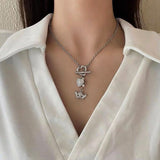 Boogzel Apparel Angelcore Aesthetic Chain Necklace, view 3