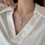 Boogzel Apparel Angelcore Aesthetic Chain Necklace, view 4