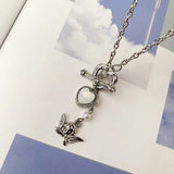 Boogzel Apparel Angelcore Aesthetic Chain Necklace, view 5