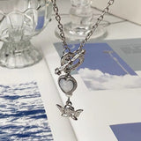 Boogzel Apparel Angelcore Aesthetic Chain Necklace, view 6