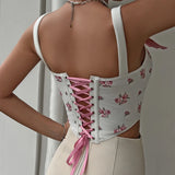 Boogzel Apparel Angelcore Bow Straps Corset, view 6