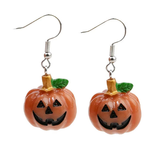 Boogzel Apparel Angry Pumpkin Earrings
