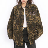 Boogzel Apparel Animal Attraction Leopard Oversized Jacket, view 4
