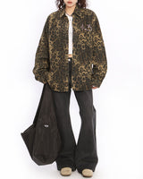 Boogzel Apparel Animal Attraction Leopard Oversized Jacket, view 6