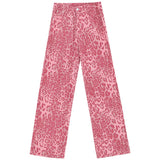 Boogzel Apparel Animal Behavior Pink Wide Leg Jeans, view 2