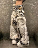 Boogzel Apparel Animal Instincts Faux Fur Leopard Pants, view 2