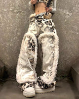 Boogzel Apparel Animal Instincts Faux Fur Leopard Pants, view 3
