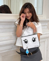 Boogzel Apparel Anime Crying Eyes Shoulder Clutch, view 2