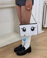 Boogzel Apparel Anime Crying Eyes Shoulder Clutch, view 3