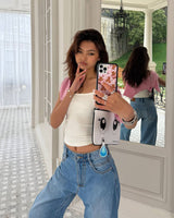 Boogzel Apparel Anime Crying Eyes Shoulder Clutch, view 5
