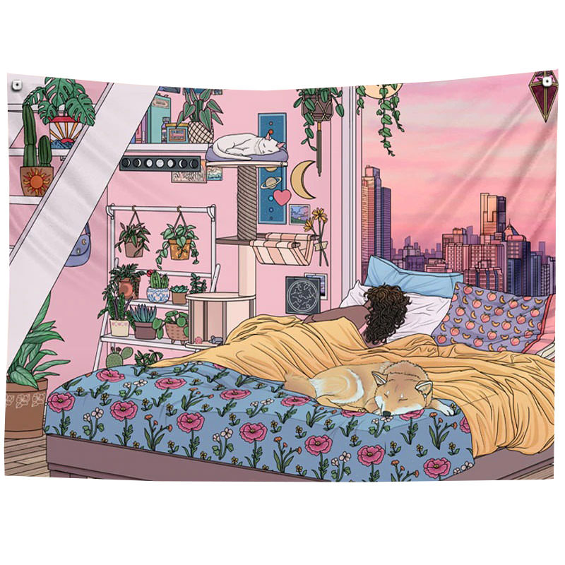 Boogzel Apparel Anime Room Wall Tapestry