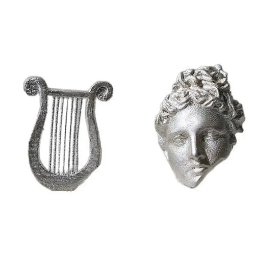 Boogzel Apparel Apollo Lyre Asymmetrical Earrings