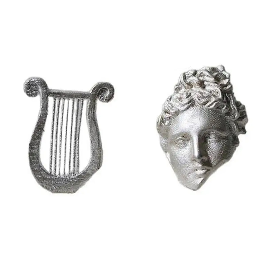 Boogzel Apparel Apollo Lyre Asymmetrical Earrings