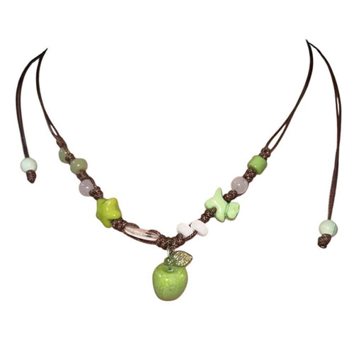 Boogzel Apparel Apple Beaded Necklace