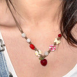 Boogzel Apparel Apple Beaded Necklace, view 4
