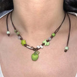Boogzel Apparel Apple Beaded Necklace, view 5