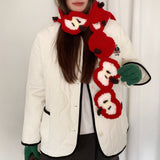 Boogzel Apparel Apple Core Crochet Scarf, view 3