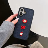 Boogzel Apparel Apple Core Denim iPhone Case, view 4