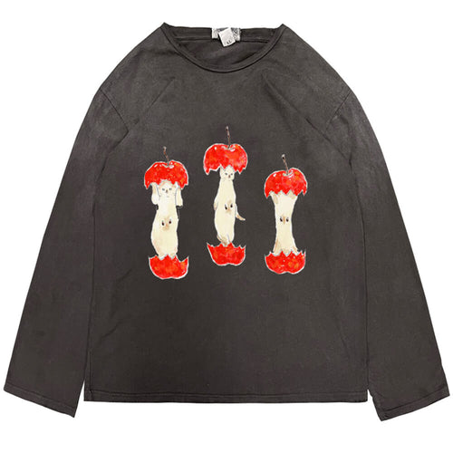 Boogzel Apparel Apple Core Graphic Long Sleeve Tee