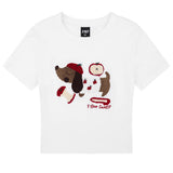 Boogzel Apparel Apple Dog Fuzzy Graphic T-Shirt, view 3