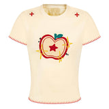 Boogzel Apparel Apple Embroidered T-Shirt, view 2