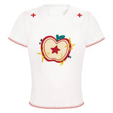 Boogzel Apparel Apple Embroidered T-Shirt, view 4