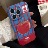 Boogzel Apparel Apple Grid Patterned iPhone Case, view 3