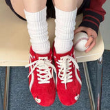 Boogzel Apparel Apple on Toe Aesthetic Sneakers, view 3