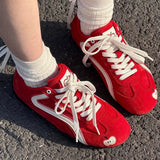 Boogzel Apparel Apple on Toe Aesthetic Sneakers, view 4