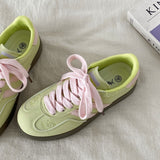Boogzel Apparel Apple on Toe Green Sneakers, view 3