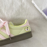 Boogzel Apparel Apple on Toe Green Sneakers, view 6