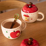 Boogzel Apparel Apple Shaped Ceramic Mug, view 5