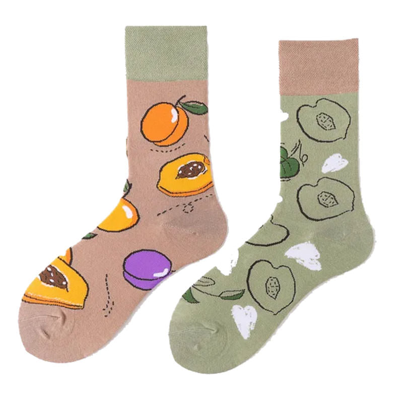 Boogzel Apparel Apricot Mismatched Socks