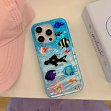 Boogzel Apparel Aquaria Fishes iPhone Case, view 5