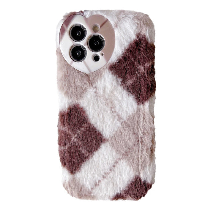 Boogzel Apparel Argyle Fuzzy iPhone Case