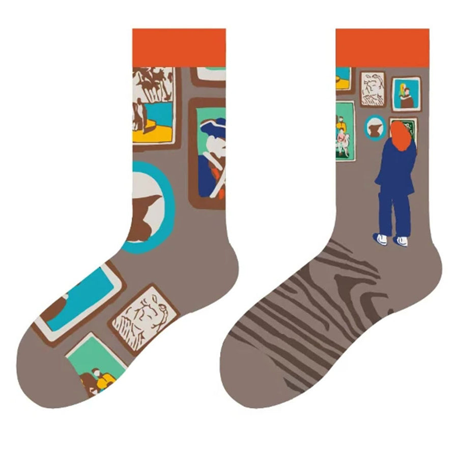 Boogzel Apparel Art Gallery Printed Socks