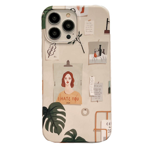 Boogzel Apparel Artsy Aesthetic Girl iPhone Case