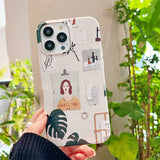 Boogzel Apparel Artsy Aesthetic Girl iPhone Case, view 3